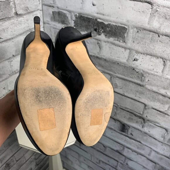 Dior Black Leather Bootie Platform Stiletto Ankle Short Boots - Picture 11 of 14